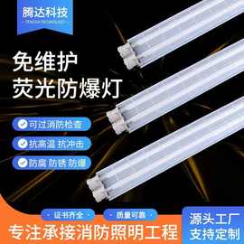防爆灯仓库灯LED防爆灯管 跨境隔爆型工厂仓库长条三防支架照明灯