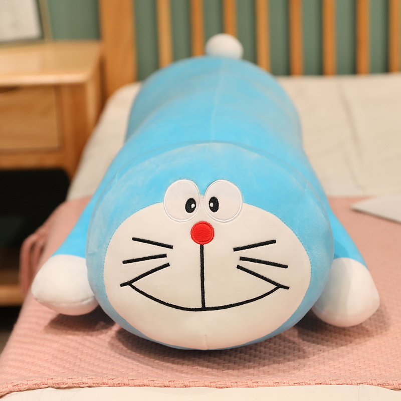 新款叮当猫抱枕卡通动物玩偶趴款大号哆啦A梦长条睡枕毛绒玩具