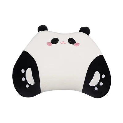 Seat cushion, seat cover | Silk Seat Cushion for the Car - plush-memory-foam-ears-panda-waistrest