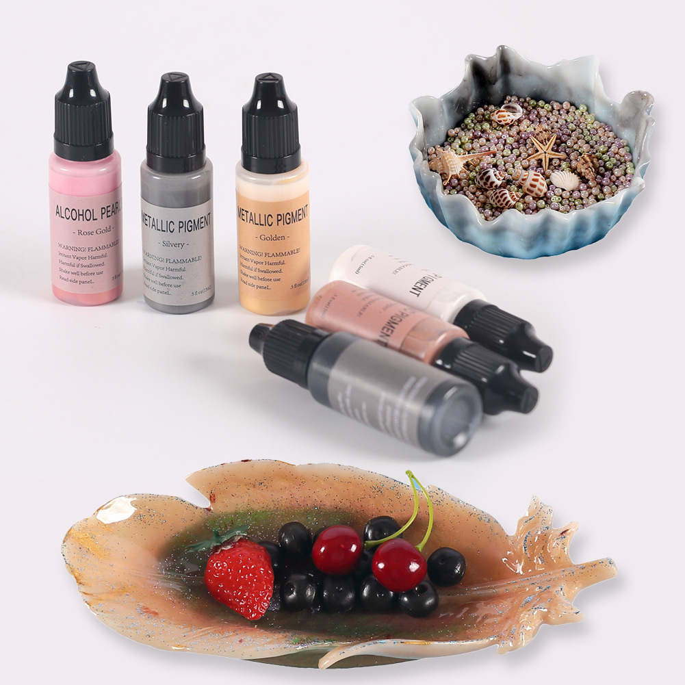 多色可选AB滴胶UV色精套装 DIY树脂颜料高浓度实色水晶滴胶色精