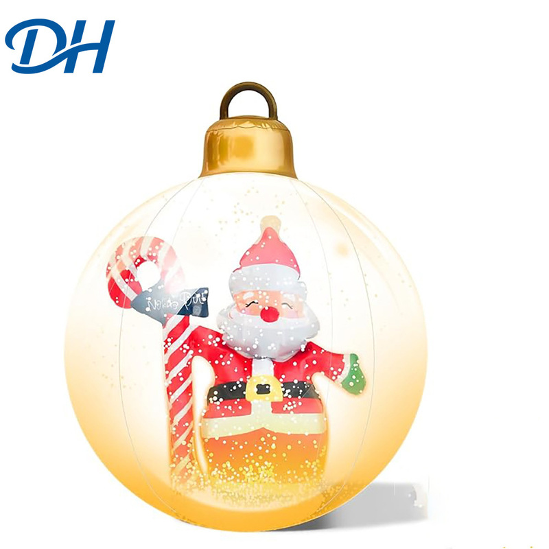Manufacturer Customized Pvc Inflatable Christmas Balls, Christmas Decorations, Holiday Outdoor Yard Decorations, Cartoon Balls