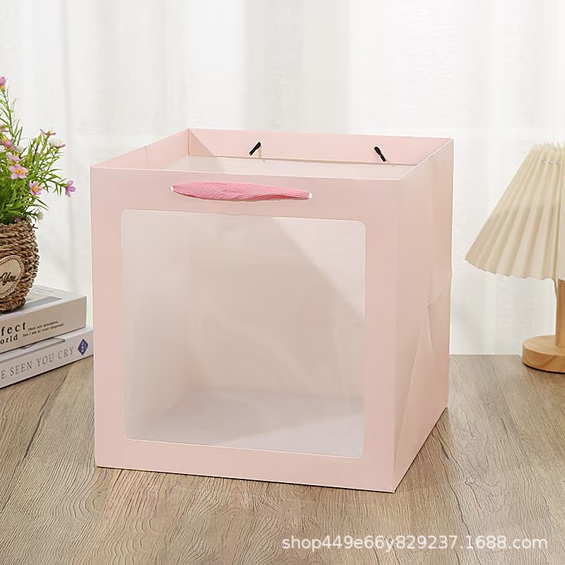 분홍색; 흰색 판지; 15*15*15