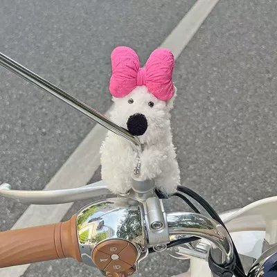Car ornaments, West Highland Dog Motorcycle