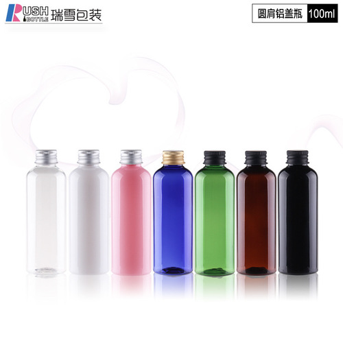 100ml Round Shoulder PET Plastic Spray Bottle for Cosmetic Lotion Refill Small Capacity Portable Beauty Makeup Bottle