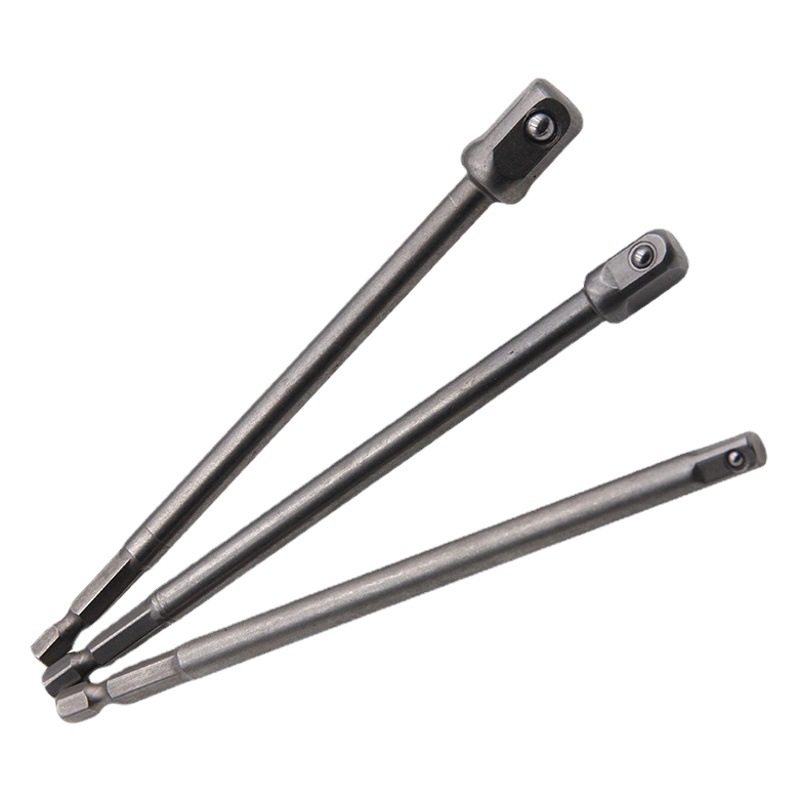 Tornillo eléctrico adaptador de conector de conversión por lotes de aire Varilla 1/2 destornillador Cabeza Cuadrada 3/81/4 hexagonal manga de 8 piezas cabeza neumática