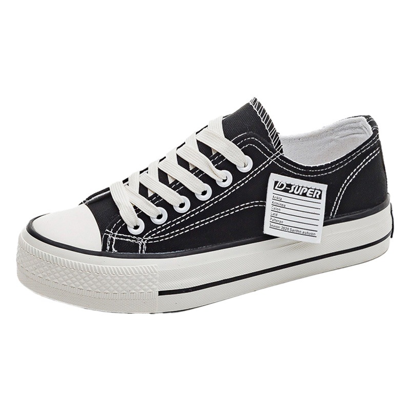 Zapatos de lona de las mujeres 2024 nuevos ins moda verano versátil ulzzang casual otoño tablero Zapatos para Estudiantes