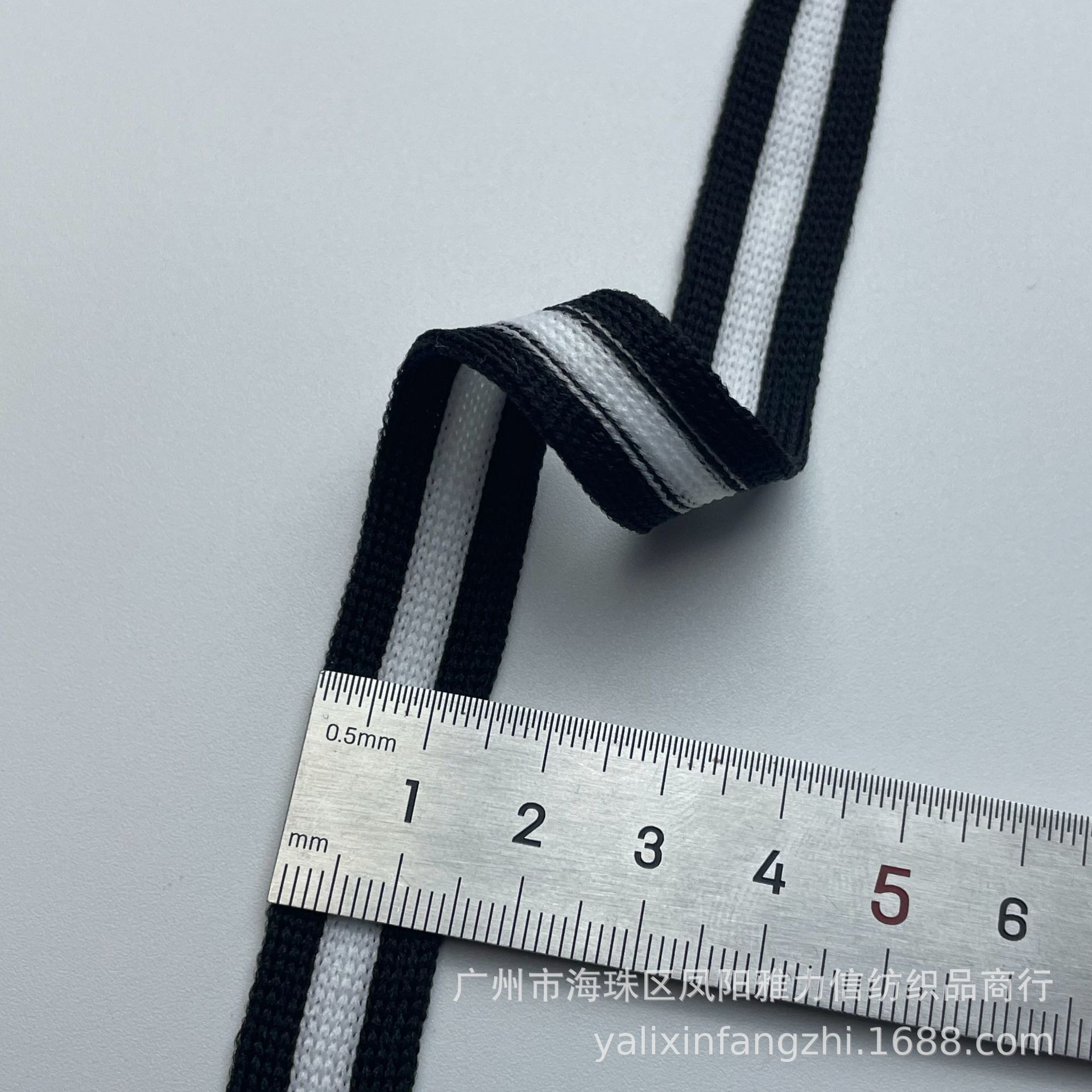 흑백 검정 * 1.5CM * 니트 * 70 m/번들 (번들 배치에 따라)