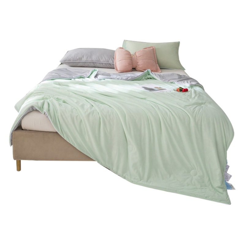 Class A ice cream cool silk summer cool quilt summer quilt solid color air conditioning quilt machine washable summer ice silk thin quilt wholesale