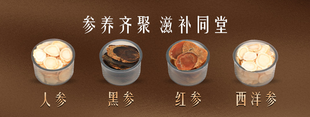 Four Ginseng Gift Box Red Ginseng Slices Dried Herbal Root 120g overview