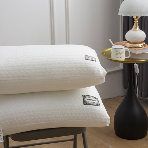 Class A massage pillow soft neck protection hot melt pillow knitted cotton pillow core home hotel pillow live broadcast gift pillow wholesale