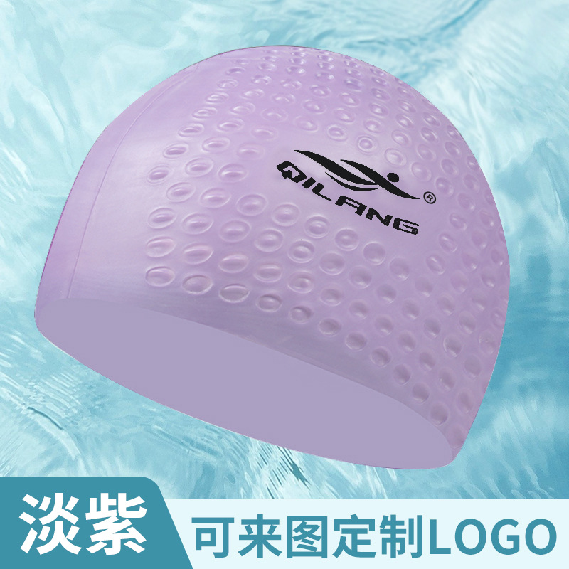 Gorro de natación de silicona, talla grande, para adultos, con protección para los oídos, protector de cabello, impermeable, logotipo personalizado, unisex, venta directa de fábrica