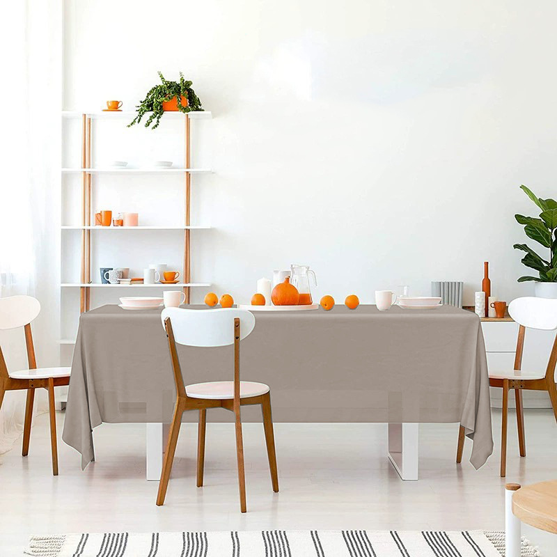 Mantel Desechable de Color Sólido, Mantel de Plástico PE Impermeable y Resistente al Aceite, Engrosado, para Hotel, Hogar, Fiesta, Venta al por Mayor, Mesa de Comedor