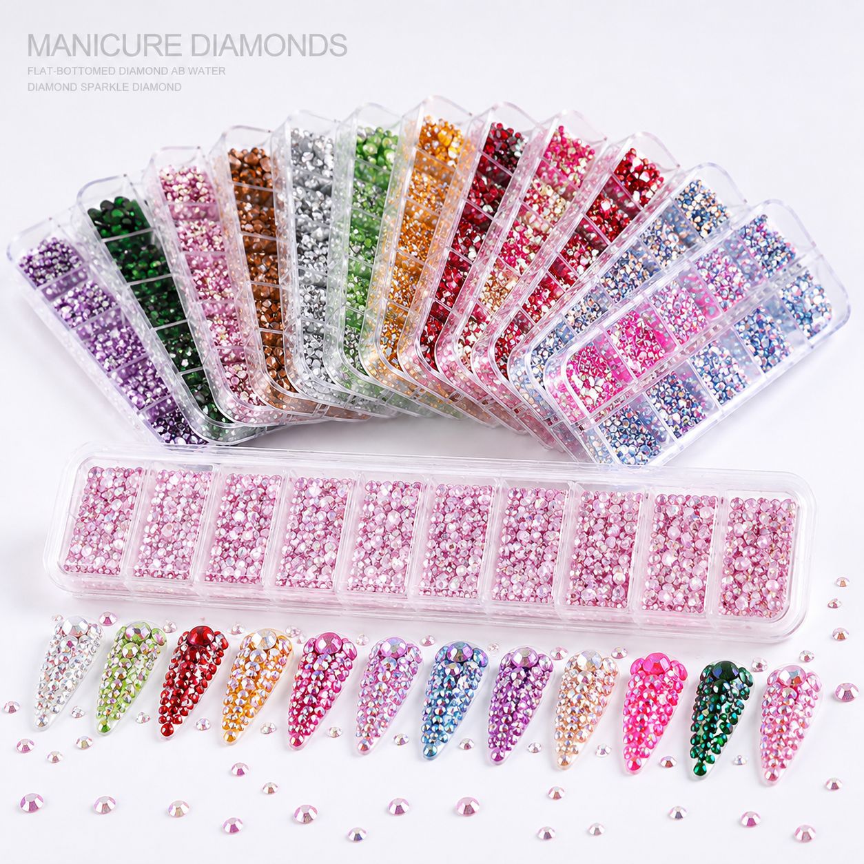 Mixed nail decoration