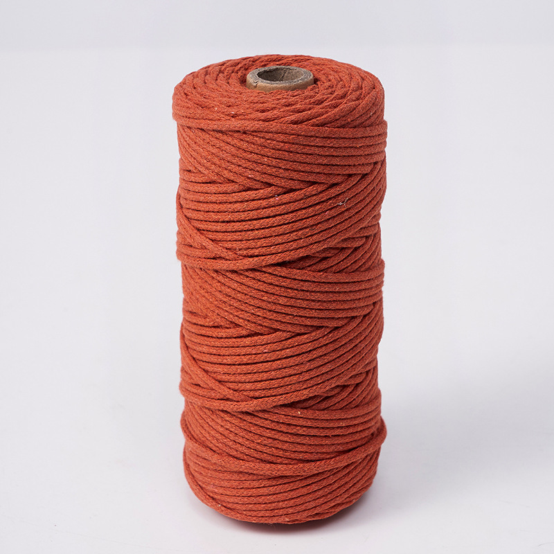 Cuerda de algodón con núcleo de 3mm, ropa de bricolaje, decoración de textiles para el hogar, cordón de algodón, cuerda tejida, tapicería de color, cuerda de algodón con corazón