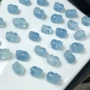 通孔天然串饰海蓝宝手链