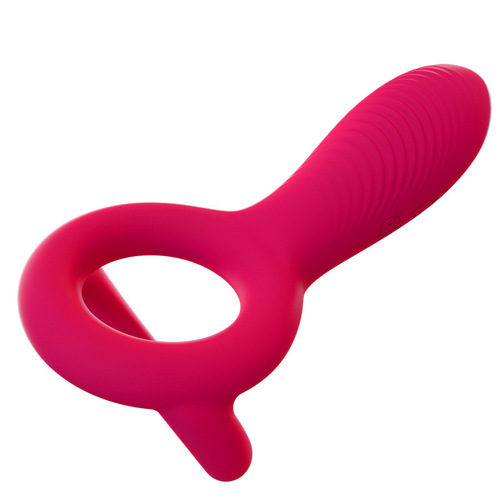 Men's vibrating ring double ring semen locking device electric ring couple's fun resonance penis condom adult sex toys