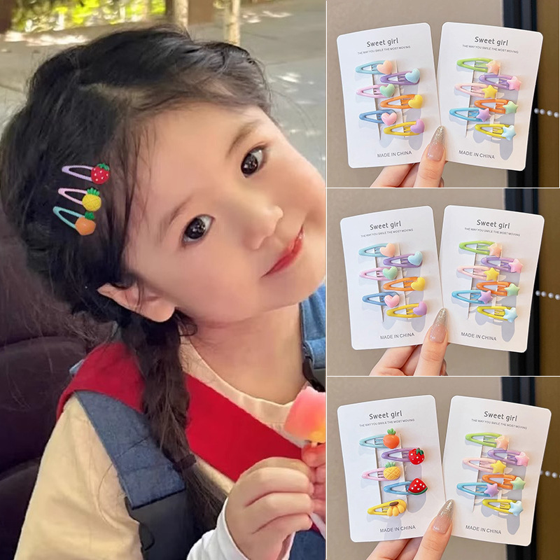 Dopamina tarjeta de cabello de niños brocas de cabello rotas no lastimar tocado de cabello adorable niña 2025 nuevo brocas de frangeo bb clip