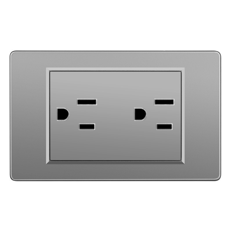 Sur americano gris estándar americano 1 interruptor 110 oculto 118 tipo Taiwán pared socket Vietnam comercio exterior panel