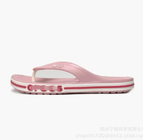 Fuchsia flip flops