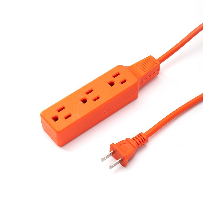 Cable de extensión de alimentación al aire libre de tres enchufes de América del Sur 3 agujeros enchufe interior de EE.UU. comercio exterior anti-shock