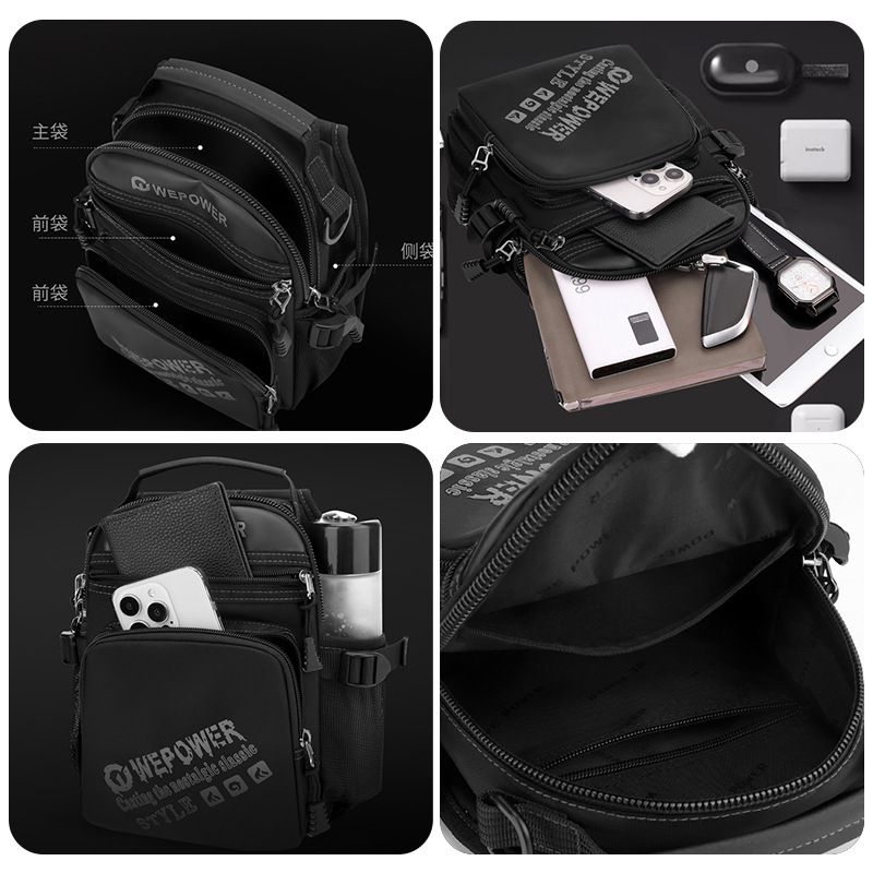 WEPOWER nueva gran capacidad de viaje al aire libre de la bolsa de pecho de hombro de viaje de un solo hombro bolsa de pecho ajustable