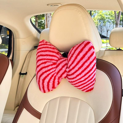Headrest and Lumbar Support, Waist support - red-1-headrest