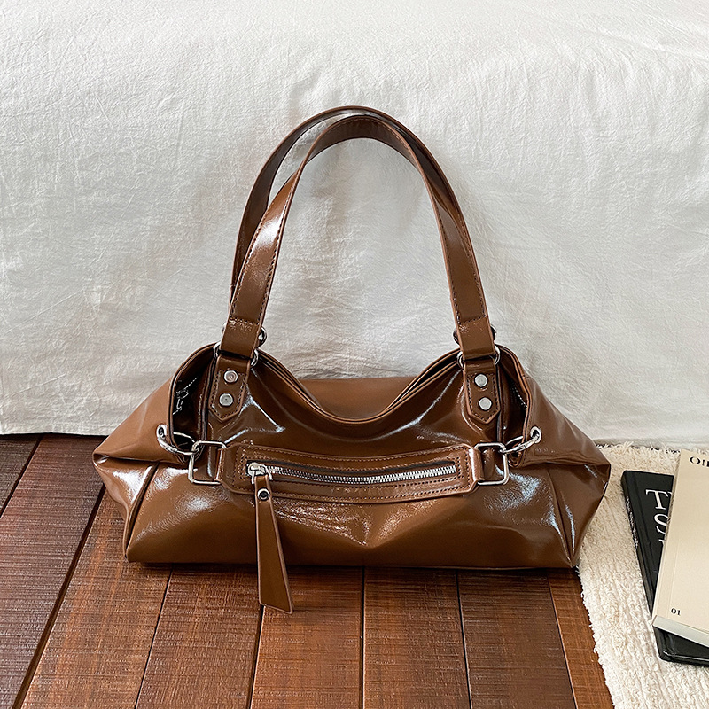 Primavera y verano retro alta textura bolso mujer 2026 nuevo simple gran capacidad tote bag de hombro universal