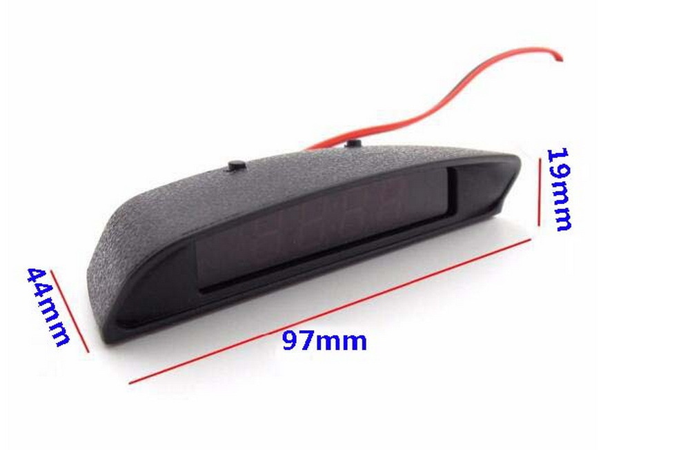 Car electronic clock, three-in-one temperature, voltage, and time display, car cigarette lighter electronic clock