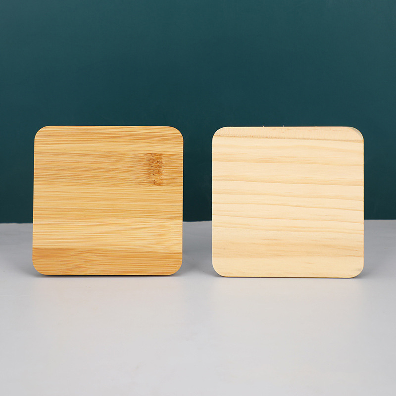 さまざまな仕様の在庫ありのシンプルな無垢材のカップ蓋、卸売の厚みのあるウォーターカップ、マグカップ蓋、密閉カップ木製蓋|undefined