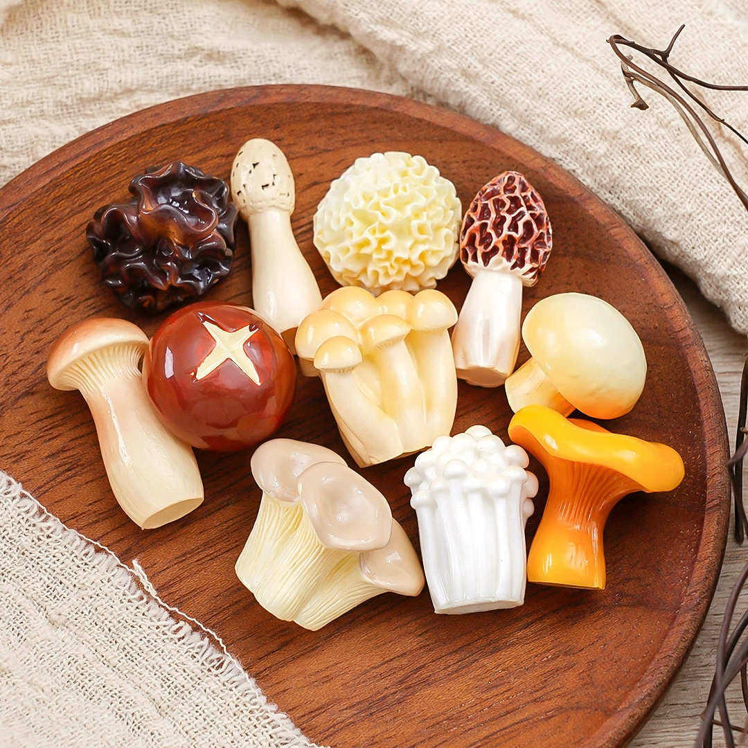 Симулятор еды играть маленький гриб шиитаке белый гриб черный гриб DIY украшения аксессуары Садоводство миниатюрные мини-украшения