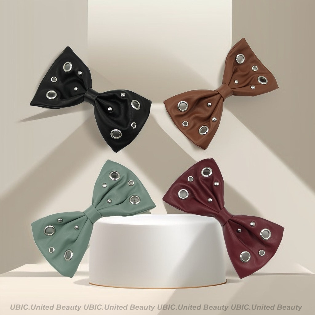 BA250801-PU皮14.5x8.5cm朋克混搭钉扣蝴蝶