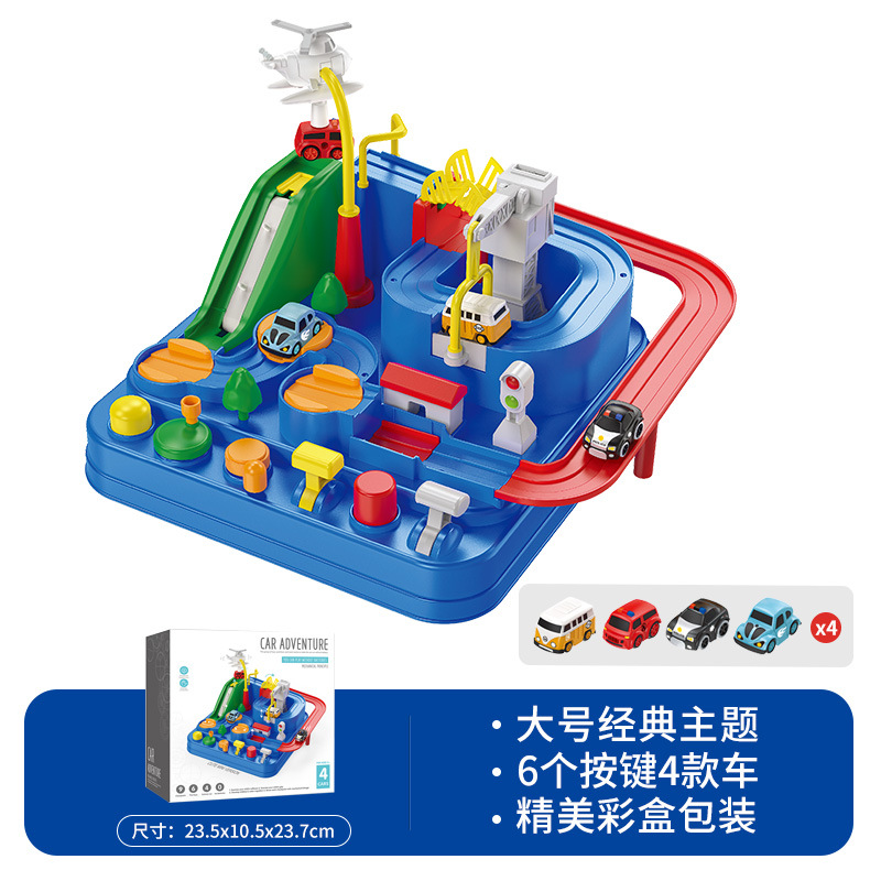 Transfronterizo dedicado coche entrada aventura pequeño tren inercia coche de juguete educativo coche de ingeniería coche dinosaurio