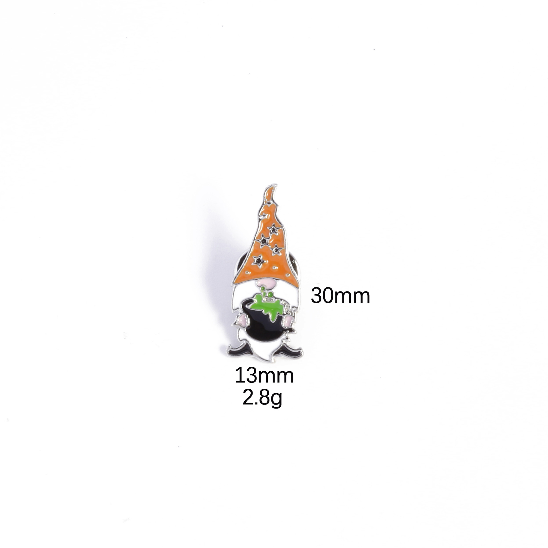 10g Weight Brooches Classification Party, Festival Occasion Zinc alloy Material Halloween Festival Pumpkin, hat, Skull Pattern Unisex Gender Enamel Design Cute, Funny Style Cute Funny Pin Pumpkin Hat Skull Zinc Alloy Enamel Unisex Brooches 13