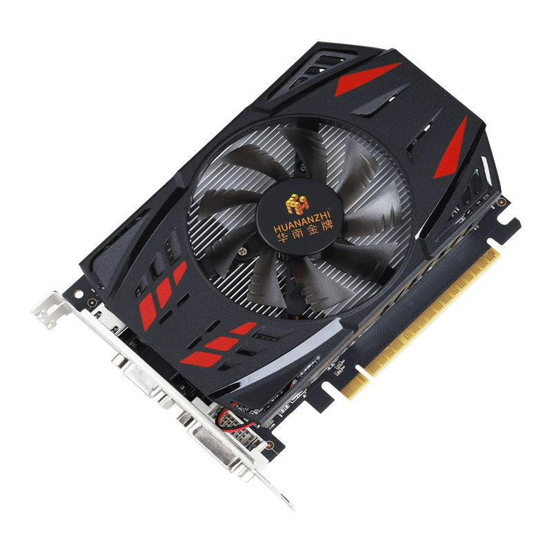 Видеокарта GTX750TI 4G-A китайская золотая карта черный Journey to the West*Wukong одиночный вентилятор воздушного охлаждения 12