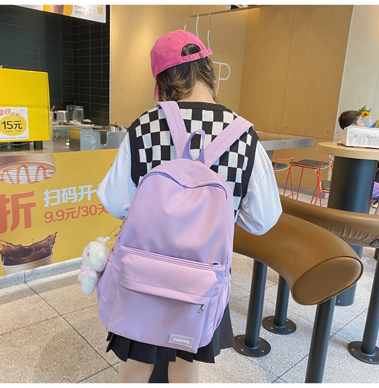 Schoolbag Female Korean Style Japanese Style Harajuku Ins College Style Junior High School Student High School And College Student Backpack Large-capacity Backpack display picture 39