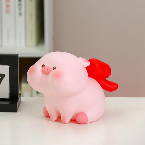 Internet celebrity creative cute large and small piggy bank children's birthday gift can be stored and retrieved new piggy bank