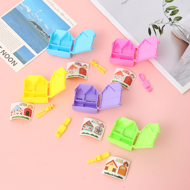 Mini villa DIY juego de la casa pequeña casa transfronteriza caramelo gashapon rompecabezas para niños pequeños regalos al por mayor