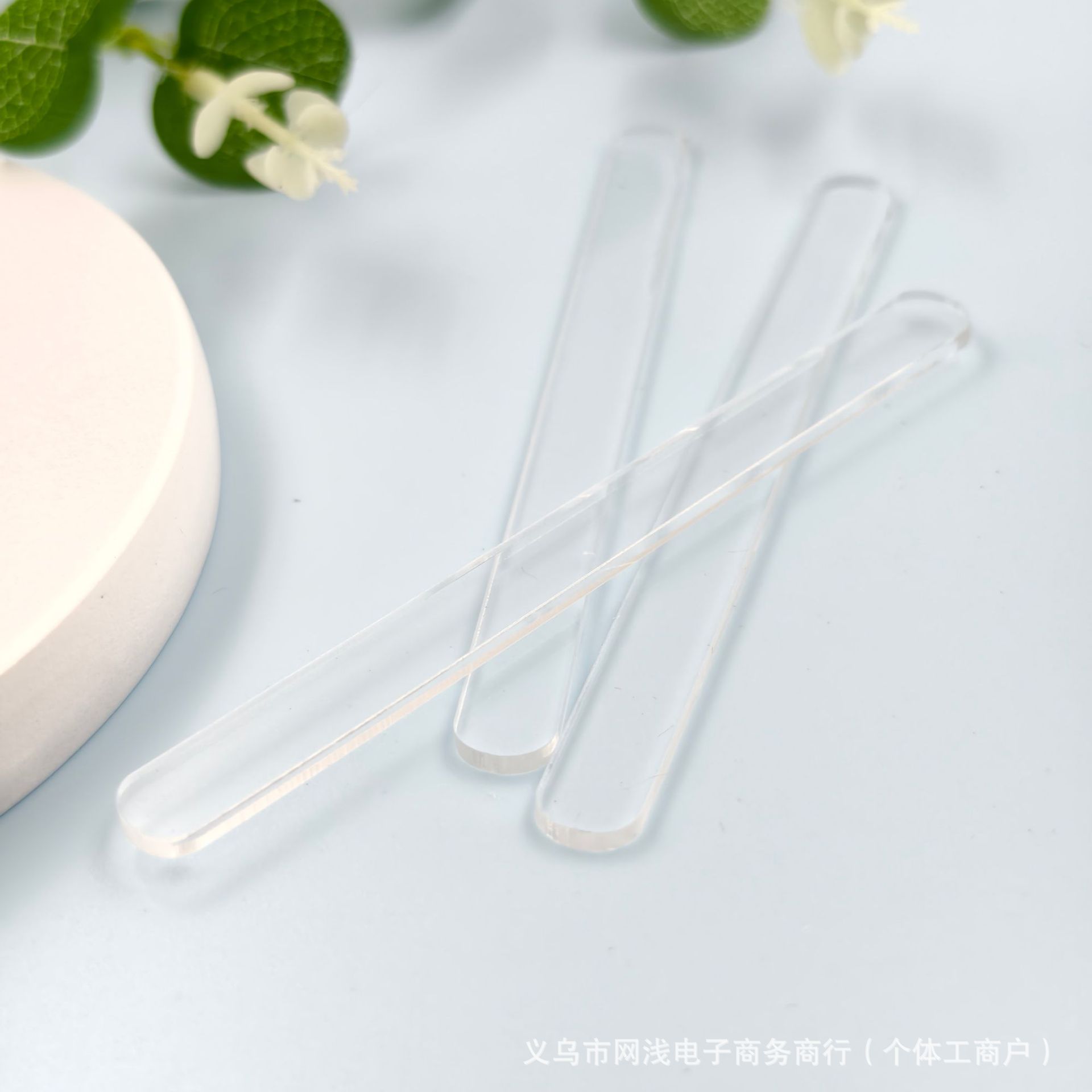 跨境热销透明亚克力冰棒棍雪糕棒蛋糕棒 DIY冰淇淋棒糖果棒批发