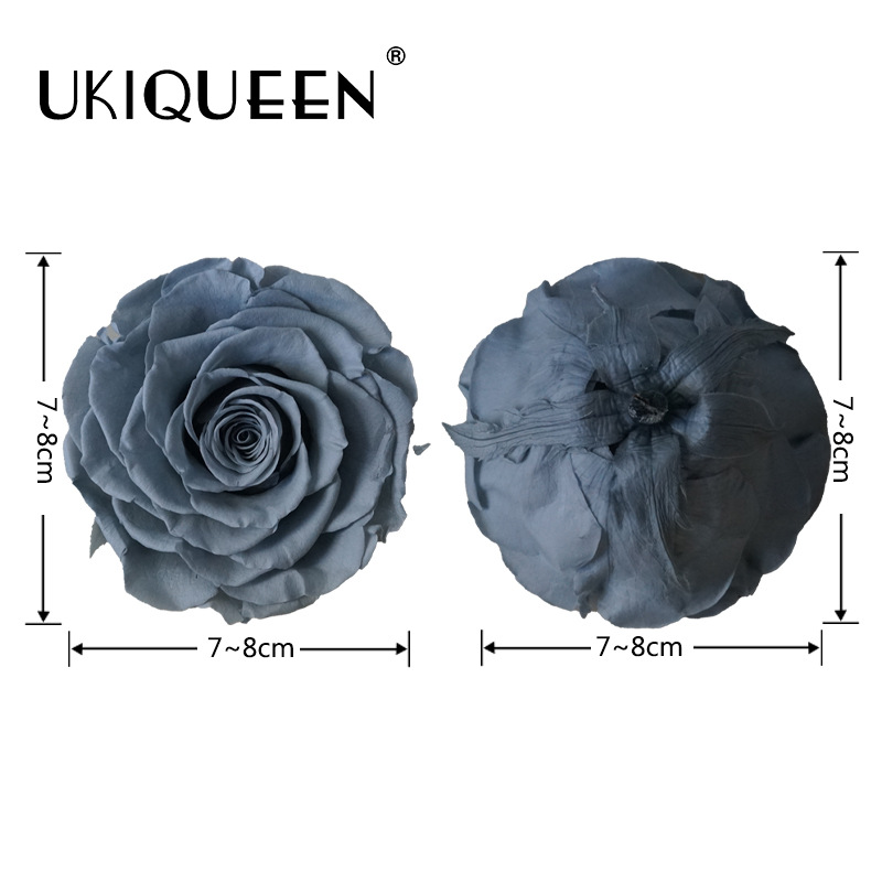 Yunnan fábrica al por mayor de rosas eternas 7-8cm flores no artificiales flores hechas a mano accesorios de flores de bricolaje