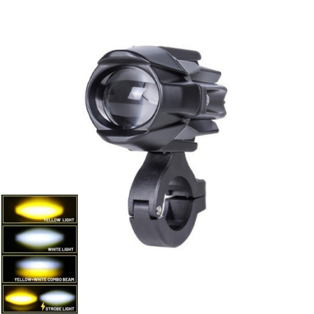 Cross-Border In-Stock Motorcycle Spotlight Led Electric Motorcycle Light Mini Waterbird Flashing High-Brightness External Headlight