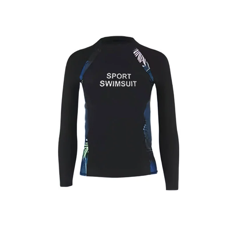 Long-sleeve, split breast pads, swimwear for beloved, fitted, sun protection
