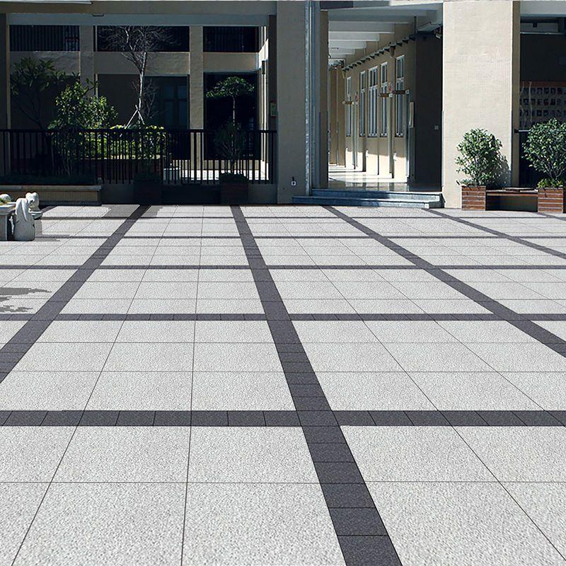 安徽黄山花岗岩地铺石材芝麻灰火烧板石料大理石芝麻白成品广场庭