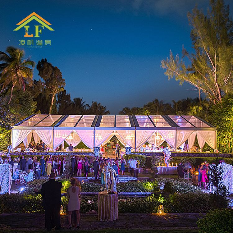 篷房厂家户外20*25铝合金婚庆帐篷宴会活动人字顶户外宴会篷房