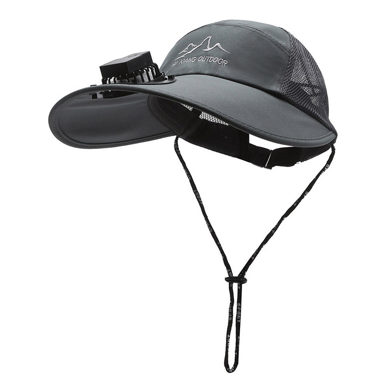 Sommer ny stor med vifte, bredbremmet fiskehatt for menn, utendørs solbeskyttelse og skyggelegging for kvinner_voghion.com