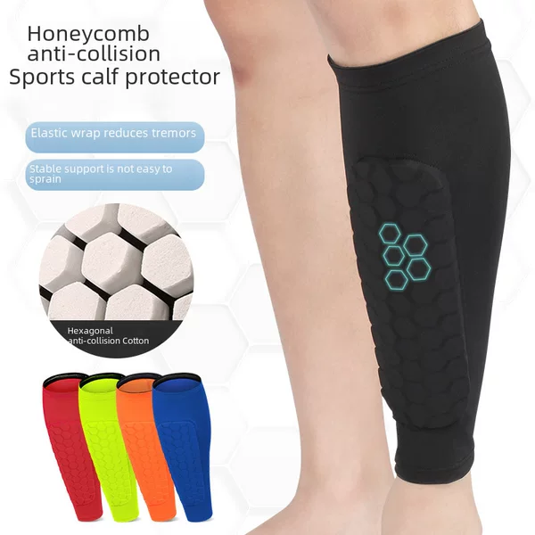 Sports Calf Protection Honeycomb Anti-Collision Leg Protection Outdoor Sports Football Basketball Cycling Running Equestrian Shin Protection