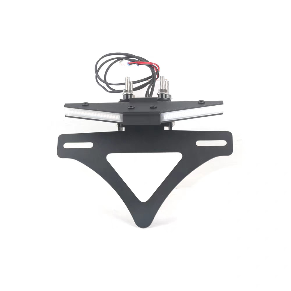 Suitable for 20-25 models of KTM1290Duke, modified folding short-tail integrated license plate holder with LED sequential turn signals