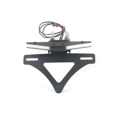 Suitable for 20-25 models of KTM1290Duke, modified folding short-tail integrated license plate holder with LED sequential turn signals (License plate holder/license plate holder) - short-tail