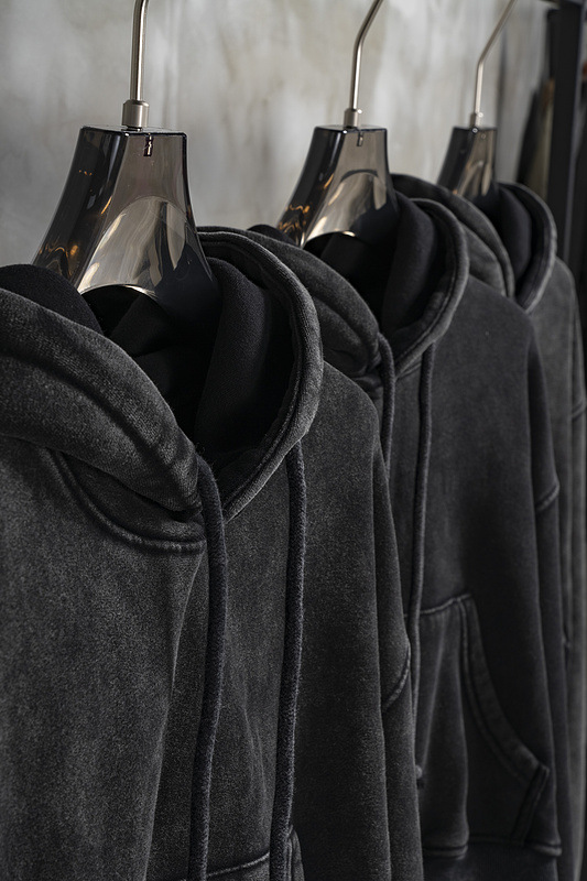 Title 4, Vintage Washed Plush Shorts Hooded Womens Sweater