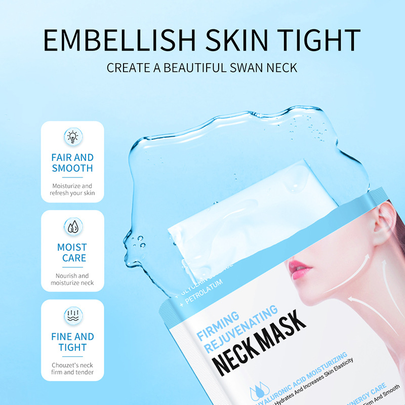 Full English SADOER Firming Repair Soft Skin Neck Mask Lifting Firming Fading Mask Cross-border Trade Wholesale