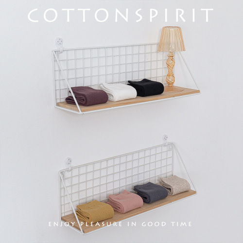 Socks for women in autumn Japanese dark striped cotton socks solid color simple mid-calf socks basic four-season women's socks